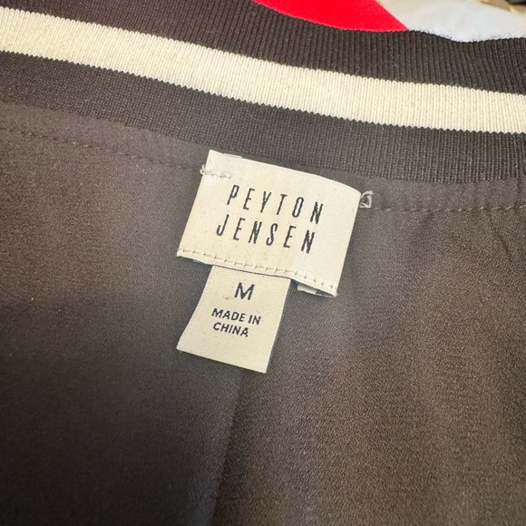 Once worn size medium bomber jacket by Peyton Jensen. - Picture 3 of 5